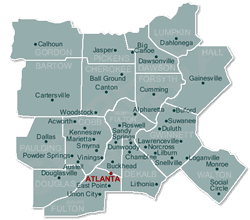 Atlanta Homes Search Map
